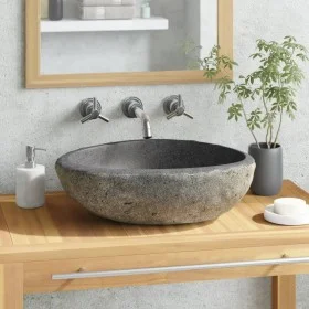 Oval river stone washbasin 29-38 cm by vidaXL, Sinks - Ref: Foro24-146212, Price: 79,24 €, Discount: %