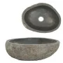 Lavabo de piedra de río ovalado 29-38 cm de vidaXL, Lavabos - Ref: Foro24-146212, Precio: 80,74 €, Descuento: %