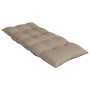 Cojines de silla con respaldo alto 2 uds tela Oxford gris taupe