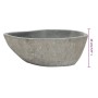 Oval river stone washbasin 37-46 cm by vidaXL, Sinks - Ref: Foro24-146213, Price: 92,44 €, Discount: %
