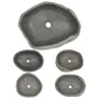 Oval river stone sink (45-53)x(34-41) cm by vidaXL, Sinks - Ref: Foro24-146214, Price: 112,84 €, Discount: %