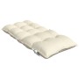 Cojines para silla con respaldo bajo 4 uds tela Oxford crema