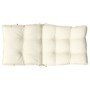 Cojines para silla con respaldo bajo 6 uds tela Oxford crema