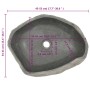 Ovales Waschbecken aus Flussstein (45-53)x(34-41) cm von vidaXL, Sinkt - Ref: Foro24-146214, Preis: 119,03 €, Rabatt: %