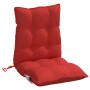 Cojines para silla con respaldo bajo 2 uds tela Oxford rojo
