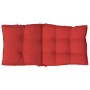 Cojines para silla con respaldo bajo 2 uds tela Oxford rojo