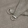 Toldo de vela cuadrado HDPE gris claro 160 g/m² 3,6x3,6 m