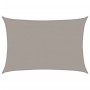 Toldo de vela rectangular HDPE gris claro 160 g/m² 4x5 m