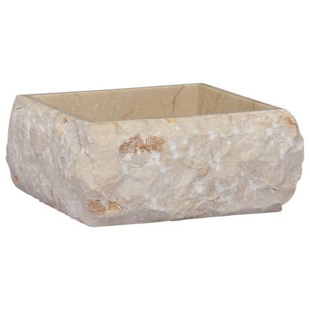 Cream marble sink 30x30x13 cm by vidaXL, Sinks - Ref: Foro24-149174, Price: 151,89 €, Discount: %