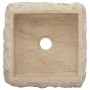 Cream marble sink 30x30x13 cm by vidaXL, Sinks - Ref: Foro24-149174, Price: 151,89 €, Discount: %