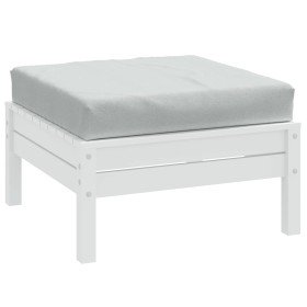 Cojín para sofá de palets tela gris claro melange 60x60x9,5 cm Cojín para sofá de palets tela gris claro melange 60x60x9,5 cm