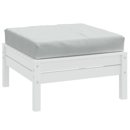 Cojín para sofá de palets tela gris claro melange 60x60x9,5 cm