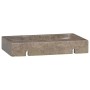 Wandwaschbecken aus grauem Marmor, 38 x 24 x 6,5 cm von vidaXL, Sinkt - Ref: Foro24-149188, Preis: 97,05 €, Rabatt: %