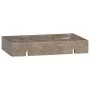 Wandwaschbecken aus grauem Marmor, 38 x 24 x 6,5 cm von vidaXL, Sinkt - Ref: Foro24-149188, Preis: 96,78 €, Rabatt: %