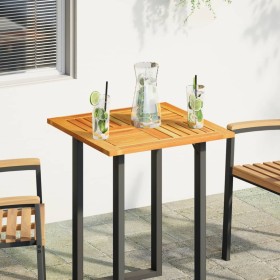 Tablero de mesa cuadrado madera maciza de acacia 60x60x2 cm Tablero de mesa cuadrado madera maciza de acacia 60x60x2 cm