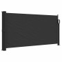 Toldo lateral retráctil negro 100x500 cm