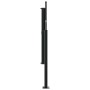 Toldo lateral retráctil negro 100x500 cm