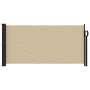Toldo lateral retráctil beige 100x500 cm