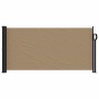 Toldo lateral retráctil gris taupe 100x500 cm