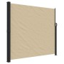 Toldo lateral retráctil beige 180x500 cm