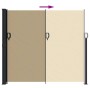 Toldo lateral retráctil beige 180x500 cm