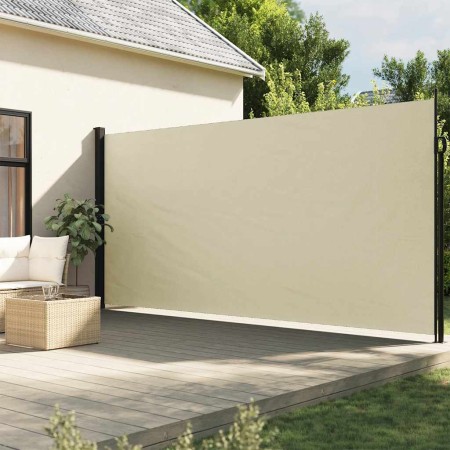 Toldo lateral retráctil crema 200x500 cm en Sombrillas | Comprar online en Foro24