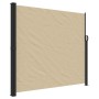 Toldo lateral retráctil beige 180x600 cm
