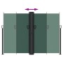 Toldo lateral retráctil verde oscuro 180x600 cm