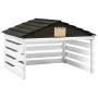 Black and white robotic lawnmower shed 78x74x54 cm fir by vidaXL, Lawn Mower Covers - Ref: Foro24-315300, Price: 90,53 €, Dis...