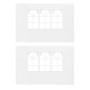 Partyzelt-Seitenwände mit Fenster 2 Stück PE weiß von vidaXL, Zelte und Pavillons - Ref: Foro24-45113, Preis: 23,79 €, Rabatt: %