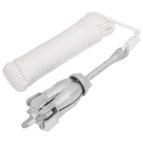 Ancla plegable con cuerda hierro maleable plateado 4 kg de vidaXL, Anclas - Ref: Foro24-94276, Precio: 56,77 €, Descuento: %