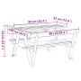 Mesa de picnic para 4 niños agujero para sombrilla madera abeto