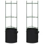 Tutor para tomates con bolsa 2 uds de acero y PP 116 cm