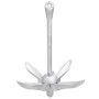 Ancla plegable con cuerda hierro maleable plateado 8 kg de vidaXL, Anclas - Ref: Foro24-94278, Precio: 73,10 €, Descuento: %