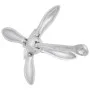 Ancla plegable con cuerda hierro maleable plateado 8 kg de vidaXL, Anclas - Ref: Foro24-94278, Precio: 81,59 €, Descuento: %
