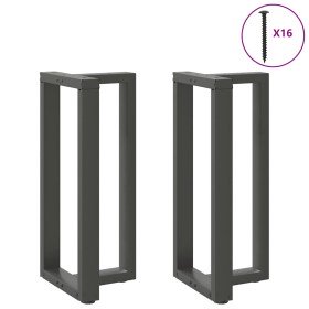 Patas para mesa de bar en forma de T (2 unidades), antracita