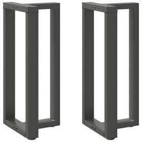 Patas para mesa de bar en forma de T (2 unidades), antracita