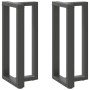Patas para mesa de bar en forma de T (2 unidades), antracita