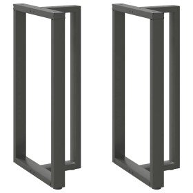 Patas para mesa de bar en forma de T (2 unidades), antracita