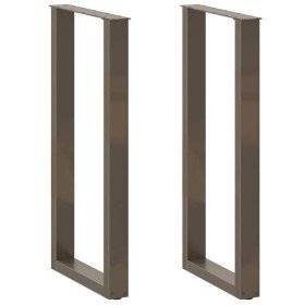 Patas para mesa de bar en forma de U (2 unidades, acero