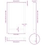 Patas para mesa de bar negras (2 unidades, 60 x 100-101 cm