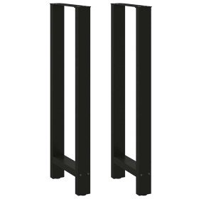 Patas para mesa de bar negras (2 unidades, 50 x 110-111 cm
