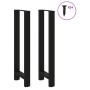 Patas para mesa de bar negras (2 unidades, 50 x 110-111 cm