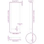 Patas para mesa de bar negras (2 unidades, 50 x 110-111 cm