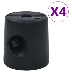 Pesos para cenador/carpa 4 unidades PE negro de vidaXL, Pesos para cenadores - Ref: Foro24-47689, Precio: 83,42 €, Descuento: %