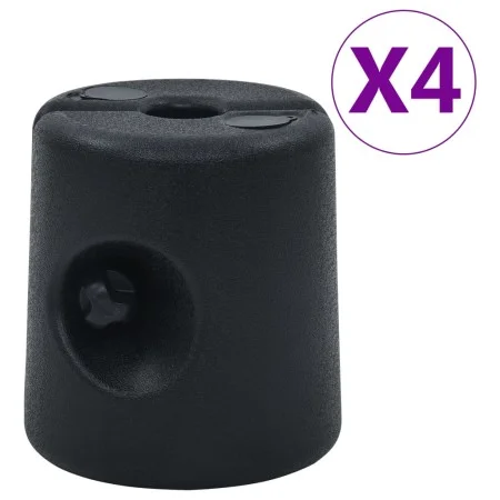 Weights for gazebo/tent 4 units PE black by vidaXL, Weights for gazebos - Ref: Foro24-47689, Price: 81,70 €, Discount: %