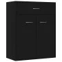 Schwarzes Sperrholz-Sideboard 60x30x75 cm von vidaXL, Sideboards - Ref: Foro24-800712, Preis: 63,34 €, Rabatt: %