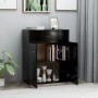 Aparador de madera contrachapada negro 60x30x75 cm de vidaXL, Aparadores - Ref: Foro24-800712, Precio: 63,27 €, Descuento: %