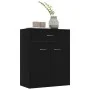 Schwarzes Sperrholz-Sideboard 60x30x75 cm von vidaXL, Sideboards - Ref: Foro24-800712, Preis: 63,34 €, Rabatt: %