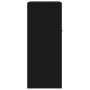Aparador de madera contrachapada negro 60x30x75 cm de vidaXL, Aparadores - Ref: Foro24-800712, Precio: 63,27 €, Descuento: %